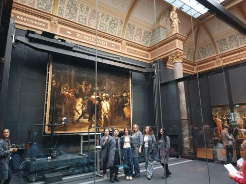 Behind the glass @ the Rembrandt Project, Rijksmuseum